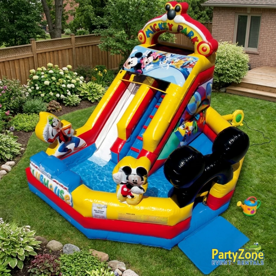 13ft Mickey Park Junior water slide rental for Arabi LA preschool birthdays in 70032