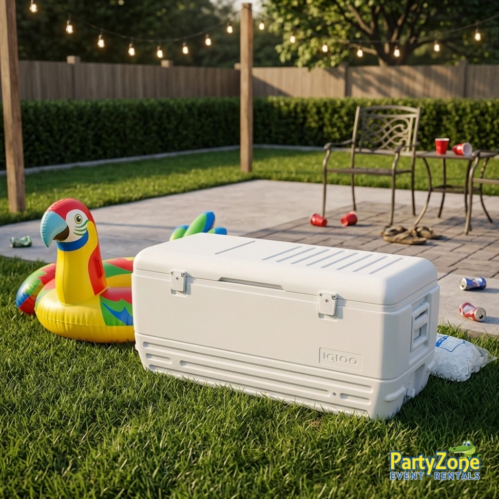 150 quart cooler rental for Arabi LA parties, holds up to 248 cans, in 70032