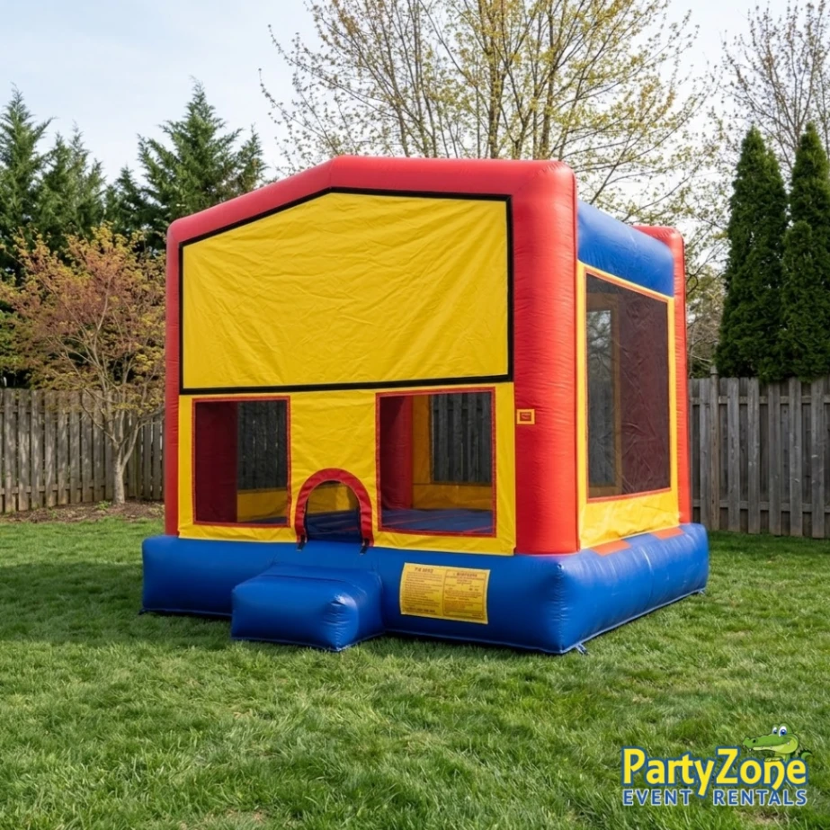 Modular open bounce house rental for Arabi LA backyard parties in ZIP code 70032