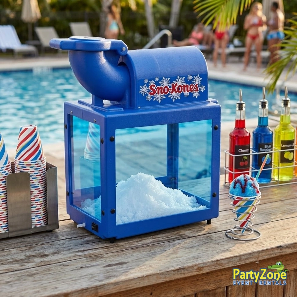 Sno kone machine rental for Arabi LA summer fairs and family reunions in 70032